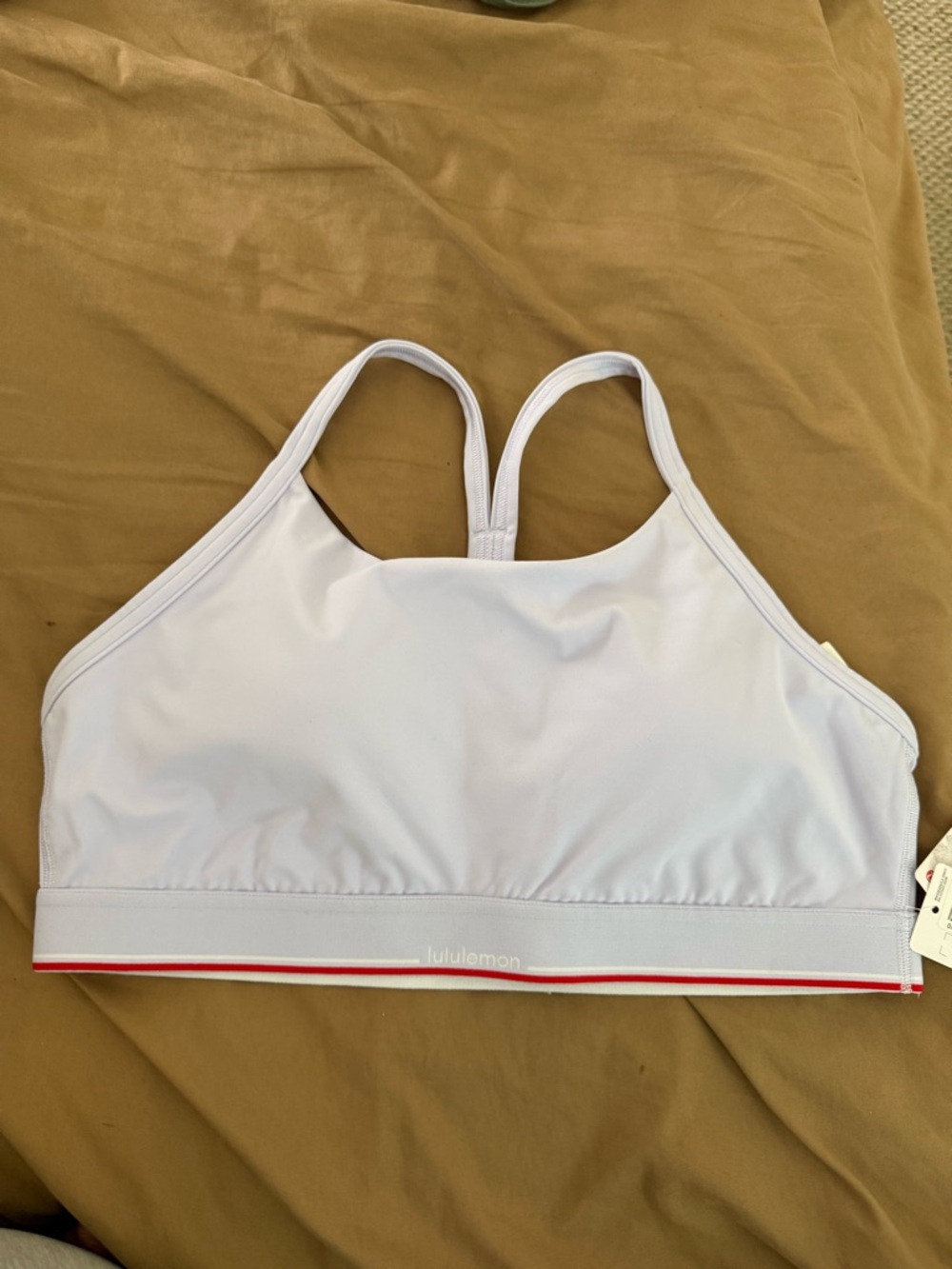 lululemon flow Y mod support bra logo nwt size 12